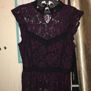 Purple n black blouse